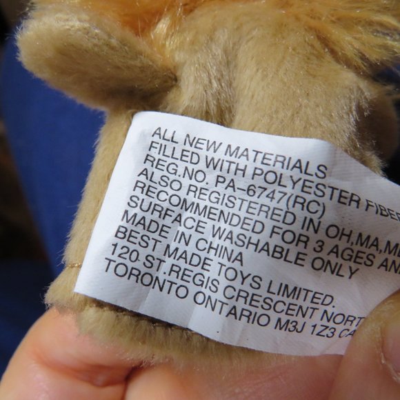 LION FINGER PUPPET Stuffed Animal Plush - Picture 9 of 10